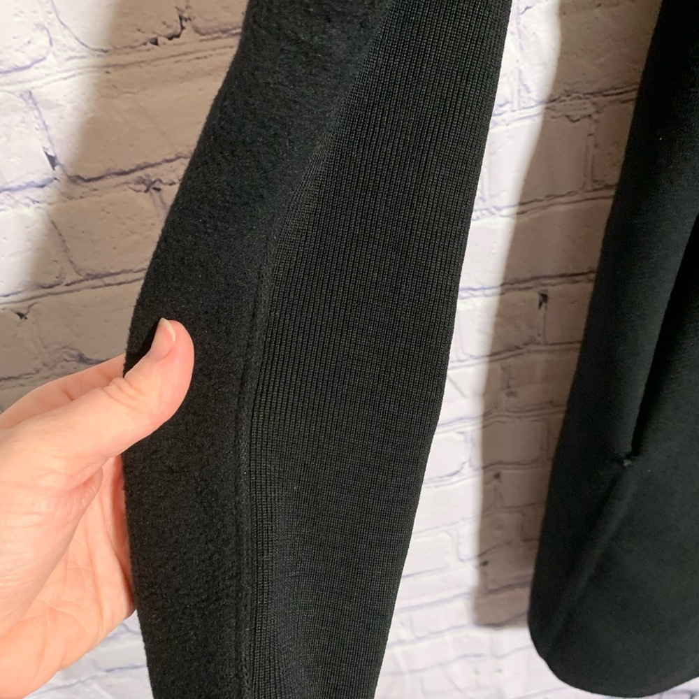 Rick Owens Eileen Cashmere & Wool Funnel Coat Black Size 6 Preppy Quiet Luxury - Picture 3 of 11